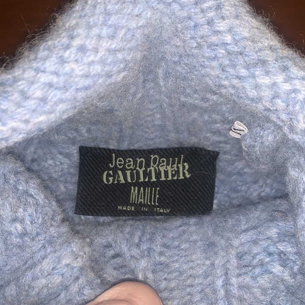 RARE Jean Paul Gaultier Maille Wool Chunky Fisherman Knit Sweater - Picture 12 of 13